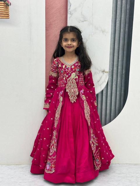 Launching Festival Special Crop Top Pc 528 Vichitra Pink Wholesale children wear market in Kolkata - wholesale export